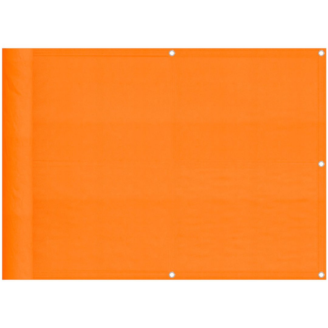 Balkongskärm orange 100% polyester Oxford vidaXL 75 x 800 cm – bild 2
