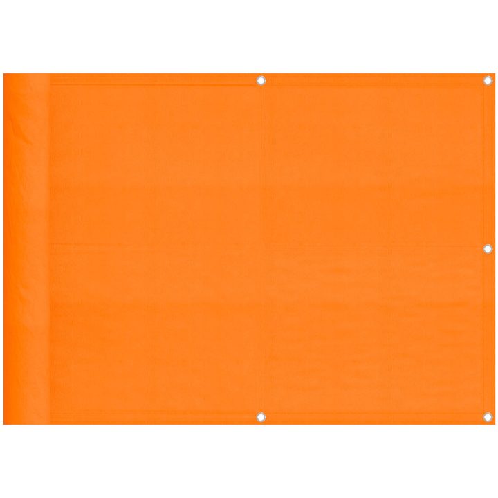 Balkongskärm orange 100% polyester Oxford vidaXL 75 x 800 cm – bild 2