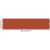 Balkongskärm orange HDPE vidaXL 90 x 400 cm – miniatyr 5