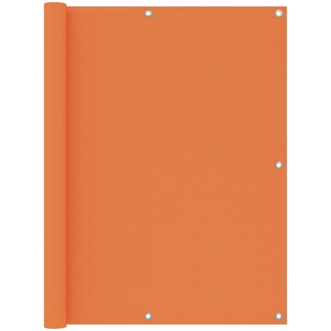 Balkongskärm orange oxfordtyg vidaXL 120 x 500 cm