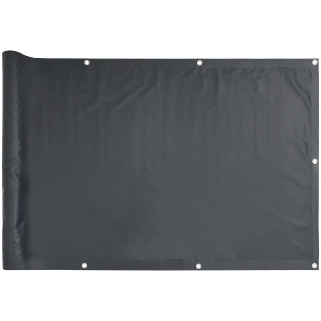 Balkongskärm oxfordtyg antracit vidaXL 75 x 400 cm – bild 2