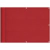Balkongskärm röd 100% polyester oxford vidaXL 75 x 700 cm – miniatyr 2