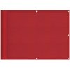 Balkongskärm röd 100% polyester oxford vidaXL 75 x 800 cm – miniatyr 2