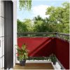 Balkongskärm röd 100% polyester oxford vidaXL 75 x 800 cm – miniatyr 1