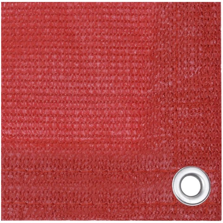 Balkongskärm röd HDPE vidaXL 120 x 400 cm – bild 3
