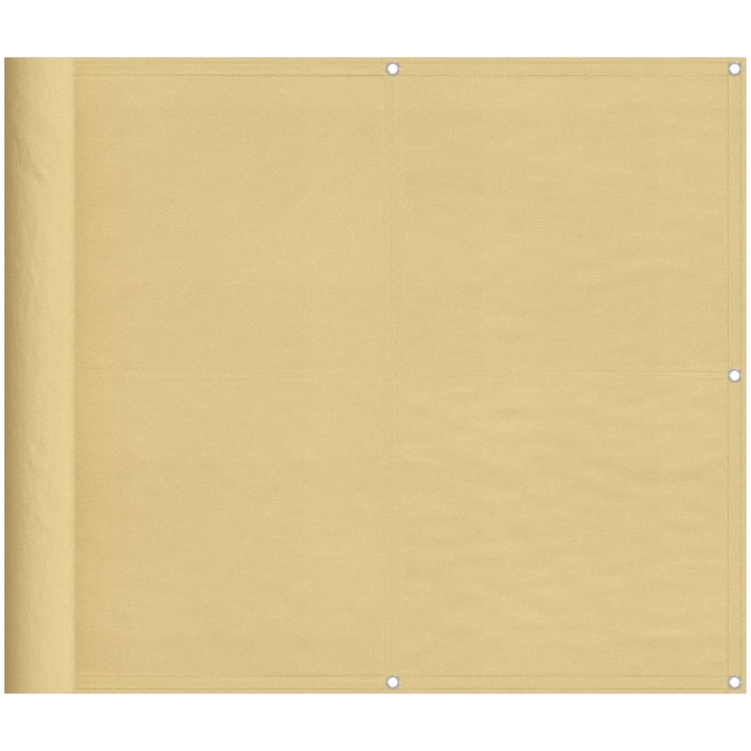 Balkongskärm sand 100% polyester oxford vidaXL 90 x 400 cm – bild 2