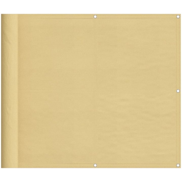 Balkongskärm sand 100% polyester oxford vidaXL 90 x 400 cm – bild 2