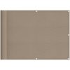 Balkongskärm taupe 100% polyester oxford vidaXL 75 x 800 cm – miniatyr 2