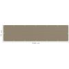 Balkongskärm taupe HDPE vidaXL 75 x 300 cm – miniatyr 5