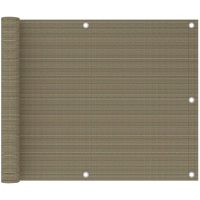 Balkongskärm taupe HDPE vidaXL