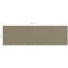 Balkongskärm taupe HDPE vidaXL 90 x 300 cm – miniatyr 5