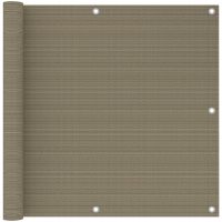 Balkongskärm taupe HDPE vidaXL