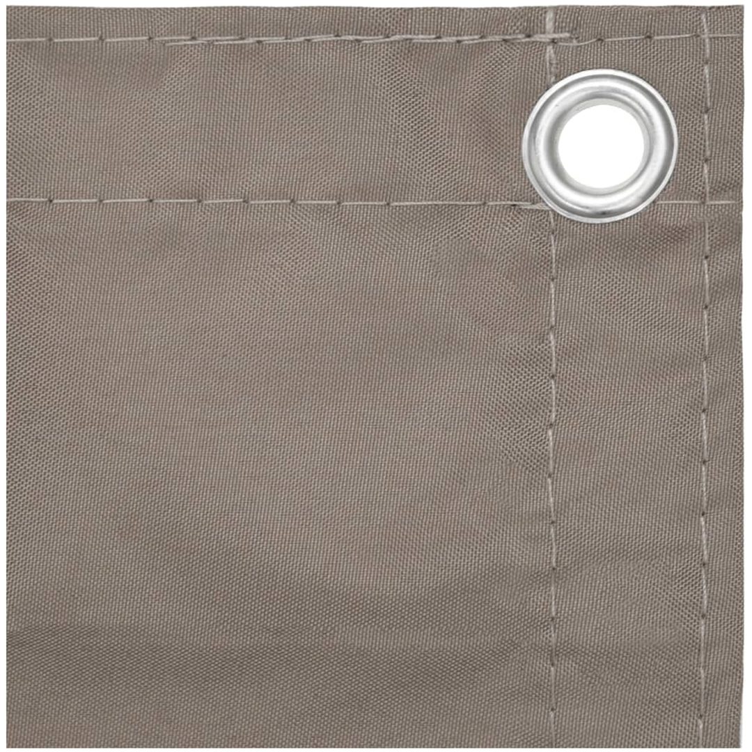 Balkongskärm taupe oxfordtyg vidaXL 75 x 400 cm – bild 3