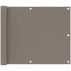 Balkongskärm taupe oxfordtyg vidaXL 75 x 400 cm – miniatyr 1