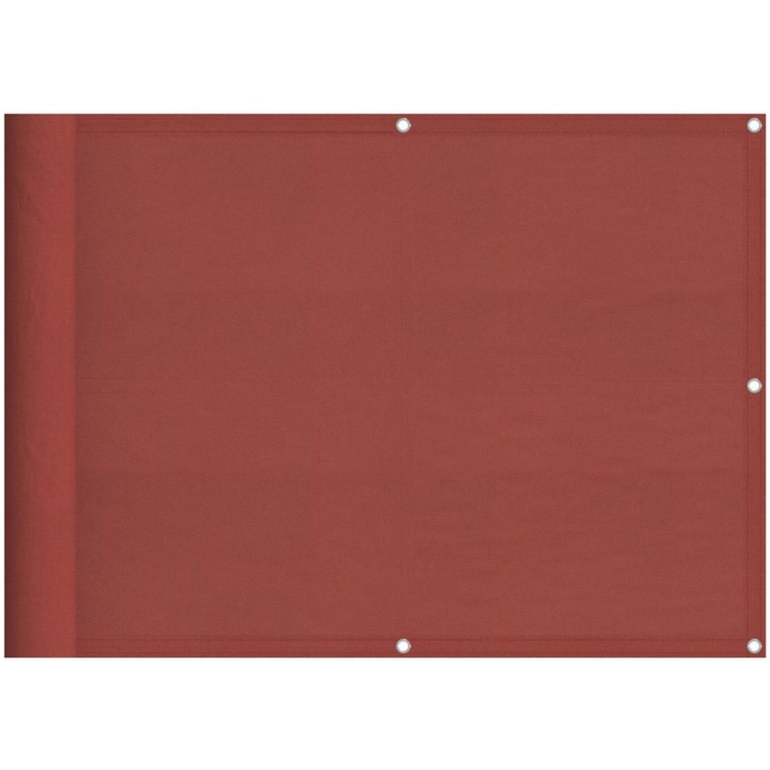 Balkongskärm terrakotta 100% polyester oxford vidaXL 75 x 800 cm – bild 2