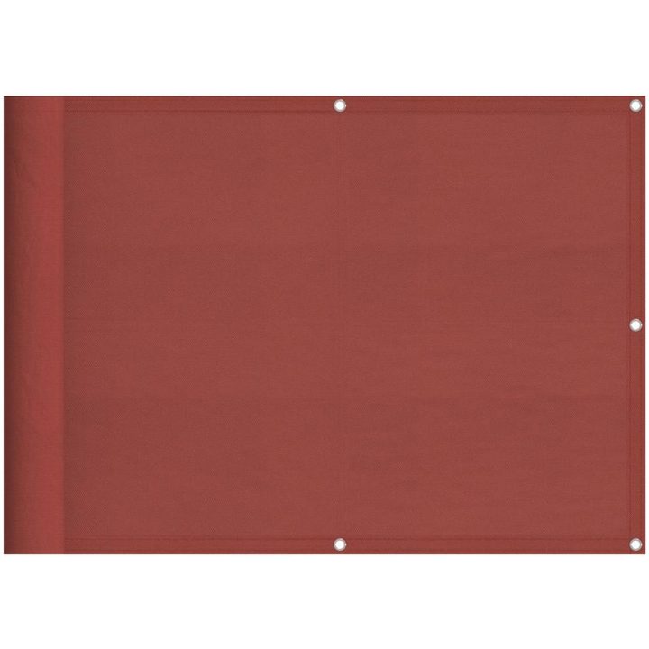 Balkongskärm terrakotta 100% polyester oxford vidaXL 75 x 800 cm – bild 2