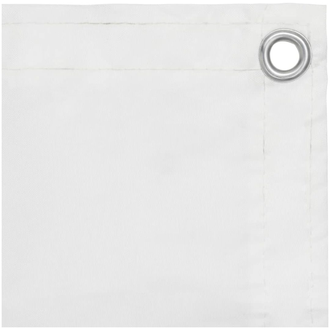 Balkongskärm vit oxfordtyg vidaXL 75 x 500 cm – bild 2