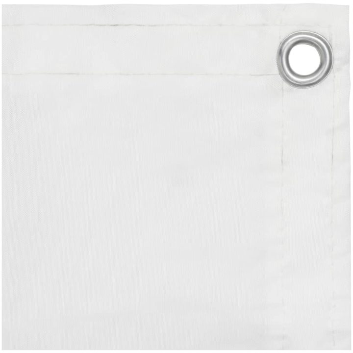 Balkongskärm vit oxfordtyg vidaXL 75 x 500 cm – bild 2