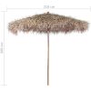 Bambuparasoll med bananbladstak vidaXL 210 cm – miniatyr 5
