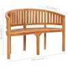 Bananbänk massiv teak vidaXL 120 cm – miniatyr 9