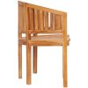Bananbänk massiv teak vidaXL 151 cm – miniatyr 5
