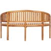 Bananbänk massiv teak vidaXL 151 cm – miniatyr 6