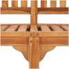 Bananbänk massiv teak vidaXL 151 cm – miniatyr 8