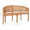 Bananbänk massiv teak vidaXL 151 cm – miniatyr 9