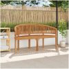 Bananbänk massiv teak vidaXL 151 cm – miniatyr 1