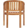 Bananstol massiv teak vidaXL – miniatyr 6
