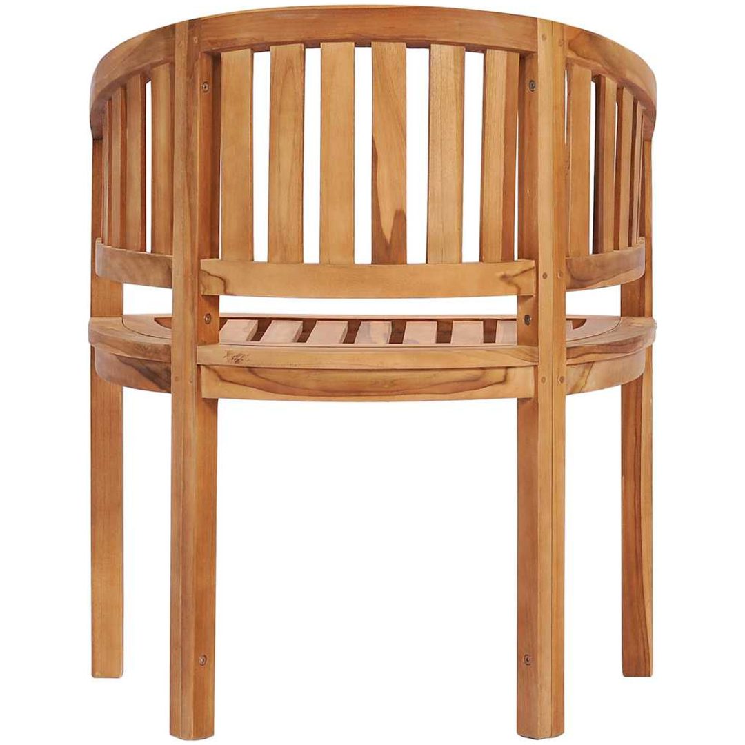 Bananstol massiv teak vidaXL – bild 6
