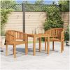 Bananstol massiv teak vidaXL – miniatyr 1