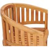 Bananstolar 2 st massiv teak vidaXL – miniatyr 7