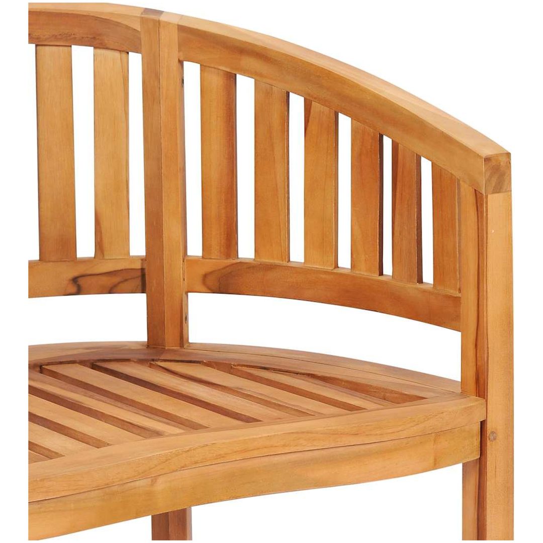 Bananstolar 2 st massiv teak vidaXL – bild 8