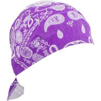 Bandana Flydanna Paisley Svart Rosa Lila ZAN HEADGEAR