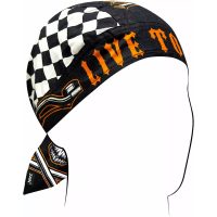 Bandana Flydanna Svart Orange Vit ZAN HEADGEAR