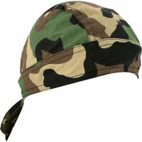 Bandana Flydanna Woodland Camouflage Svart Grön Tan ZAN HEADGEAR