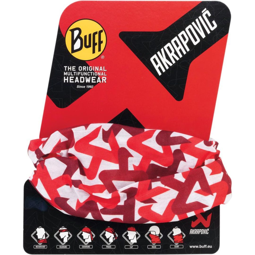 Bandana Röd Vit AKRAPOVIC En storlek