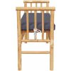 Bänk för trädgården med kudde 11 i bambufiber vidaXL Medium – miniatyr 5