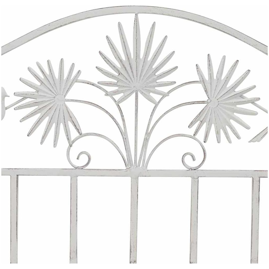 Bänk Vit Metall Byggd för att Hålla vidaXL 104 x 52,5 x 89 cm – bild 8