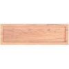 Bänkskiva badrum ljusbrun 100x30x(2-4) cm behandlat massivt trä vidaXL 100 x 30 x 4 cm – miniatyr 4