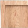 Bänkskiva badrum ljusbrun 100x30x(2-4) cm behandlat massivt trä vidaXL 100 x 30 x 4 cm – miniatyr 6