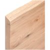 Bänkskiva badrum ljusbrun 100x30x(2-4) cm behandlat massivt trä vidaXL 100 x 30 x 4 cm – miniatyr 7