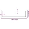 Bänkskiva badrum ljusbrun 100x30x(2-4) cm behandlat massivt trä vidaXL 100 x 30 x 4 cm – miniatyr 9