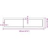 Bänkskiva badrum ljusbrun 120x30x(2-4) cm behandlat massivt trä vidaXL 120 x 30 x 4 cm – miniatyr 11