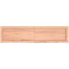 Bänkskiva badrum ljusbrun 120x30x(2-4) cm behandlat massivt trä vidaXL 120 x 30 x 4 cm – miniatyr 4