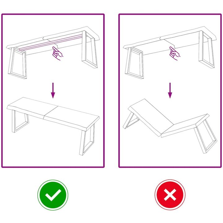 Bänkskiva badrum ljusbrun 120x30x(2-4) cm behandlat massivt trä vidaXL 120 x 30 x 4 cm – bild 5