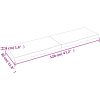 Bänkskiva badrum ljusbrun 120x30x(2-4) cm behandlat massivt trä vidaXL 120 x 30 x 4 cm – miniatyr 10