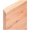 Bänkskiva badrum ljusbrun 120x50x(2-4) cm behandlat massivt trä vidaXL 120 x 50 x 4 cm – miniatyr 9