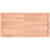 Bänkskiva badrum ljusbrun 120x60x(2-4) cm behandlat massivt trä vidaXL 120 x 60 x 4 cm – miniatyr 3